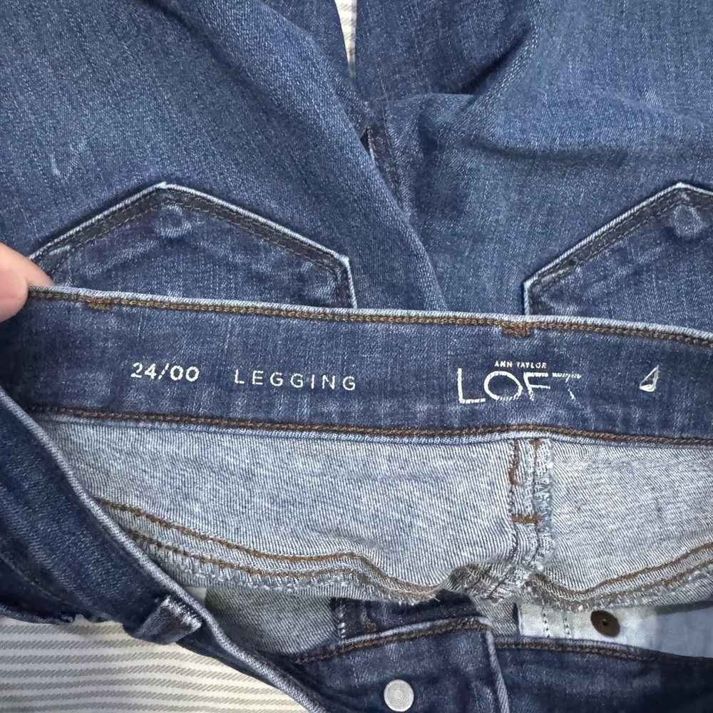 LOFT Dark Indigo Women's Skinny Jeans - Picture 5 of 5